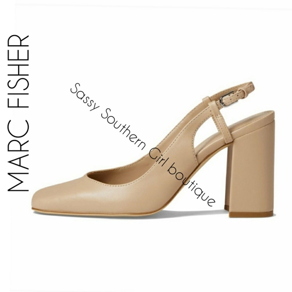 🆕⭐Marc Fisher nude tan slingback pumps - Picture 2 of 7